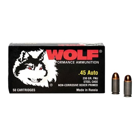 Wolf Performance Military Classic 230 gr Full Metal Jacket .45 Auto Ammo, 50/box - MC45FMJ