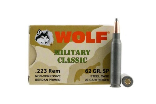 Wolf Mc22362sp Military Classic 223 Rem 62 GR Soft Point (Sp) 20 Bx/ 25 CS 500Rds