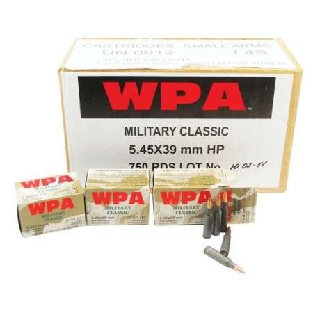 Wolf Mc545bsp Military Classic 5.45X39mm Ballistic Silvertip 55 GR 750 Rds