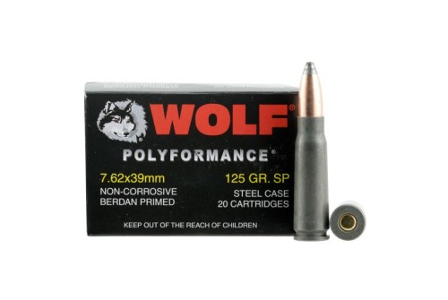 Wolf Performance Ammo Polyformance Steel 7.62 X 39 125 Grain 20-Rounds SP