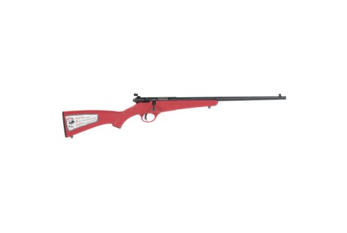 Savage Arms Rascal (Red) 22 LR 16.11 Round Bolt Action Rimfire Rifle, Sporter - 13795