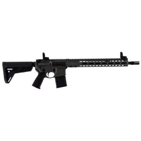 Barrett 17121 Rec7 DI Carbine 5.56X45mm Nato 16" 30+1 Tungsten Gray Cerakote Black 6 Position Stock Black Polymer Grip