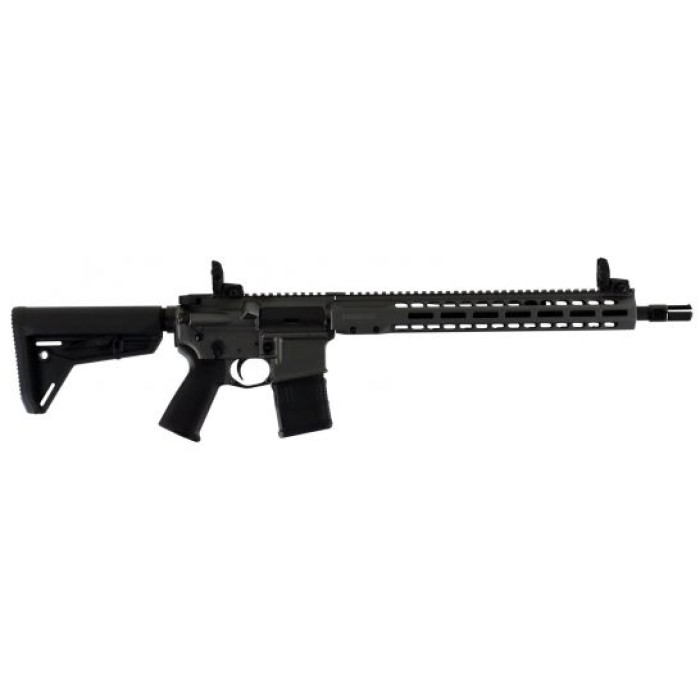 Barrett 17121 Rec7 DI Carbine 5.56X45mm Nato 16" 30+1 Tungsten Gray Cerakote Black 6 Position Stock Black Polymer Grip