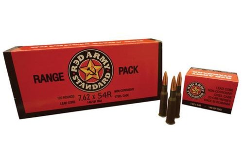 CENTURY ARMS Red Army Standard 7.62x54R FMJ 148 Grain Ammo, 20 Rd Box (AM1999)