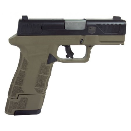 Diamondback Firearms AM2 Sub-Compact 9x19mm Pistol w/ Laser and Holster, FDE - DBAM29VLHFDE