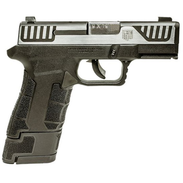 Diamondback Firearms AM2 Sub-Compact 9x19mm Pistol w/ Laser and Holster, Blk - DBAM29VLHSL