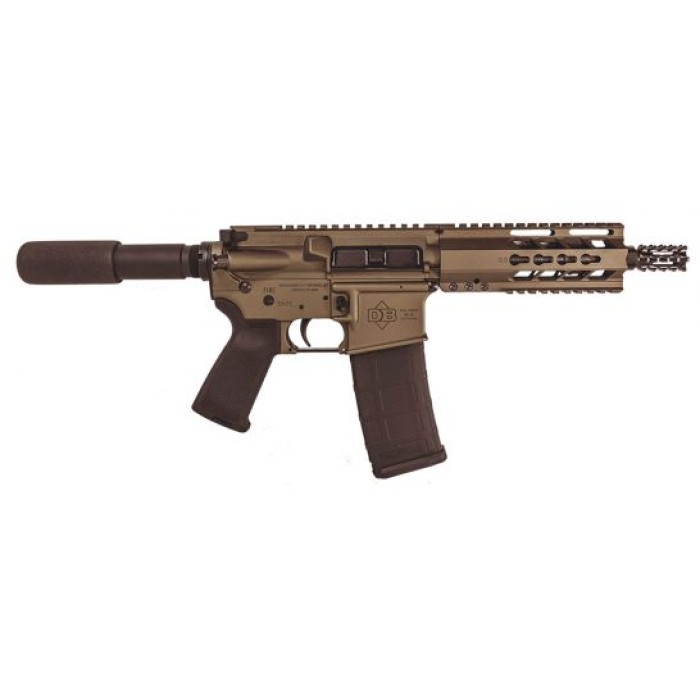 Diamondback Firearms DB15 .223 Rem/5.56 Semi-Automatic AR Pistol, 7", Burnt Bronze - DB15PBB7
