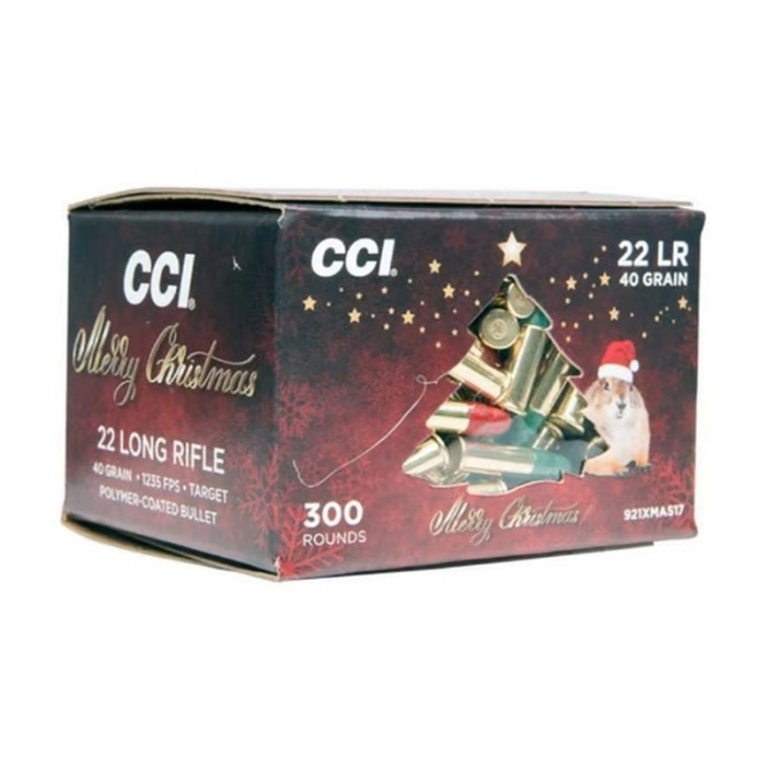 CCI XMAS .22 LR 40GR BULK 300 - Brass Casing