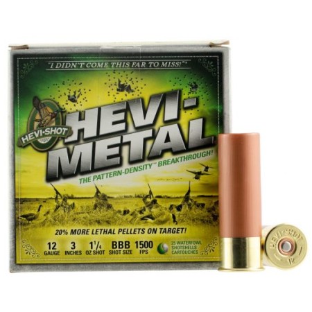 Hevi-Shot Hevi-Metal 3" 12 Gauge Ammo BBB, 25/box - 30888