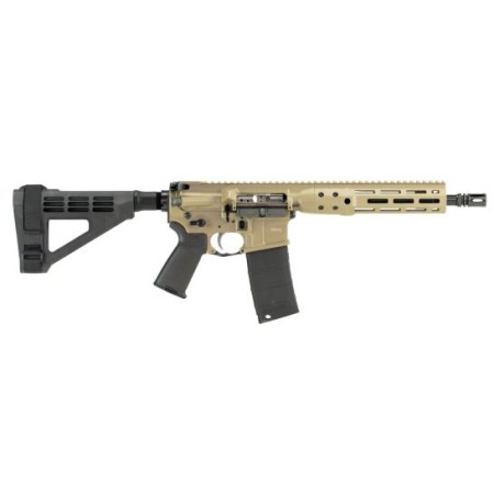 LWRC IC DI 10.5" 5.56 Semi-Auto AR-15 Pistol M-Lok Rail, FDE - ICDIP5CK10MLBR
