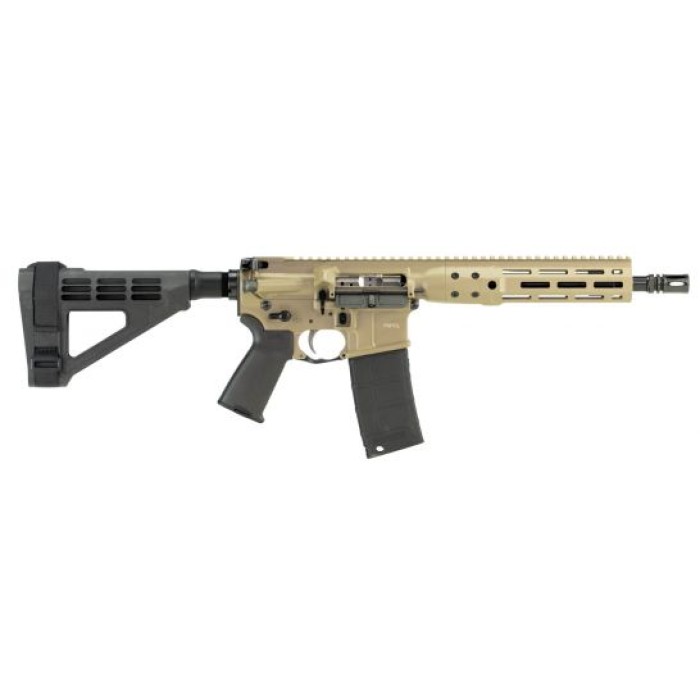 LWRC IC DI 10.5" 5.56 Semi-Auto AR-15 Pistol M-Lok Rail, FDE - ICDIP5CK10MLBR