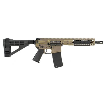 LWRC IC DI 10.5" 5.56 Semi-Auto AR-15 Pistol, FDE - ICDIP5CK10BR