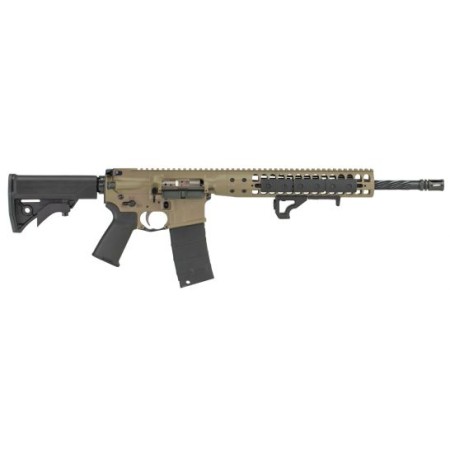 LWRC IC DI Standard 5.56 Semi-Auto AR-15 Rifle 6 Position Stock, FDE - ICDIRCK16