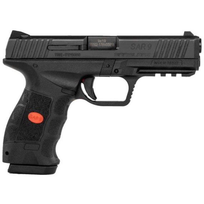 SAR USA SAR9 9mm Pistol, Blk - SAR9BL