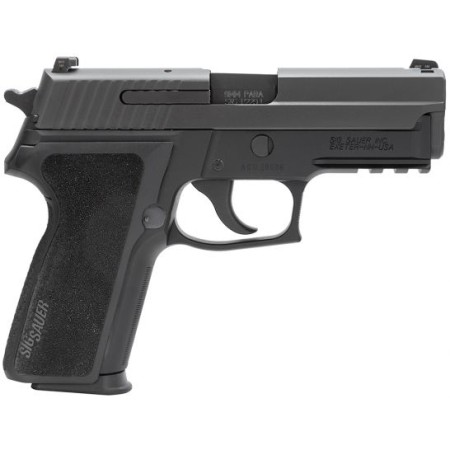 Sig Sauer P229 Nitron Compact 9mm Semi-Automatic Pistol, Hardcoat Anodized Black - 229R-9-BSS-CA