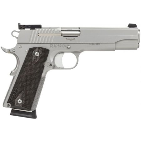 SIG SAUER 1911 Stainless Target 5in 45 ACP 8rd Pistol, CA Compliant (1911-45-S-TGT-CA)