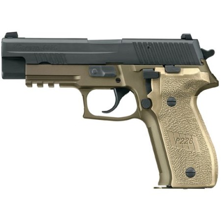 Sig Sauer P220 Combat Full-Size California Compliant .45 ACP Semi-Automatic Pistol, Hardcoat Anodized FDE - 220-45-CP-DS-CA