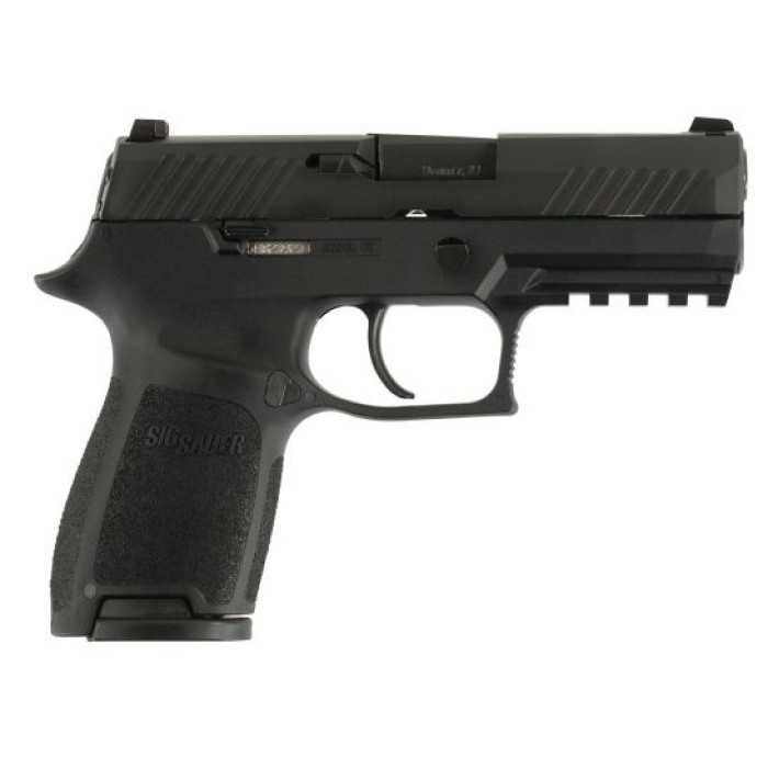 Sig Sauer P320 Nitron Compact 9mm Semi-Automatic Pistol, Blk - 320C-9-B-10