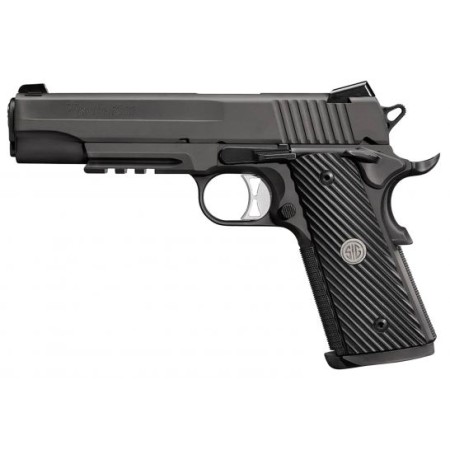 Sig Sauer 1911 Tacops Full-Size 10mm Semi-Automatic Pistol, Black Nitron - 1911R-10-TACOPS