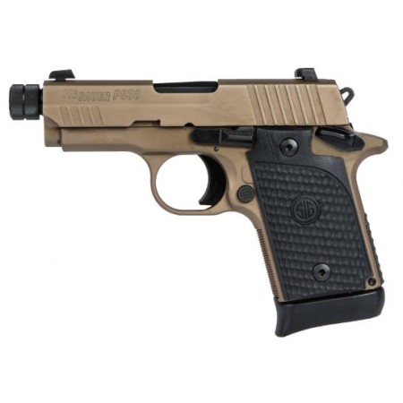 Sig Sauer P938 Emperor Scorpion Tb Micro-Compact 9mm Semi-Automatic Pistol, FDE PVD - 938-9-ESCPN-T-AMBI