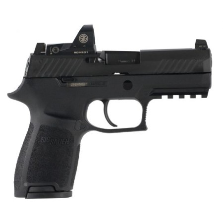 SIG SAUER P320 Compact 9mm 3.9in 10rd Semi-Automatic Pistol with Romeo1 Reflex Sight (320C-9-BSS-RX-10)