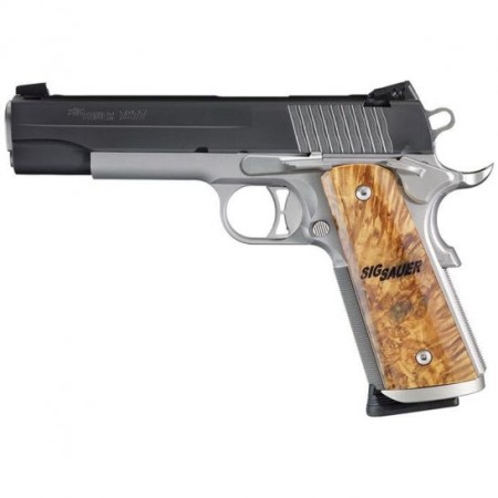 Sig Sauer 1911 STX Full-Size .45 ACP Semi-Automatic Pistol, Stainless - 1911M-45-STX