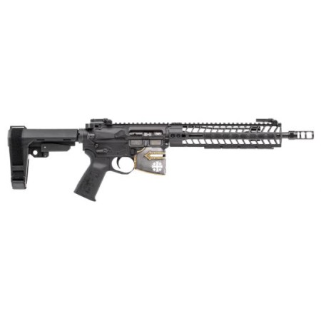 Spikes Tactical Rare Breed Crusader 5.56 Semi-Automatic AR Pistol, Hardcoat Anodized Black/Black Phosphate - STP5625-M1R