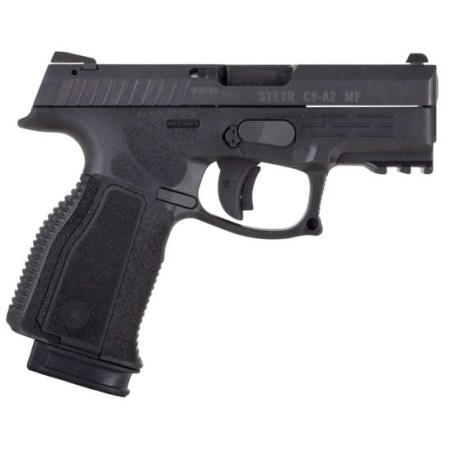 Steyr Arm C9-A2 MF 9x19mm Semi-Automatic Mechanically Locked Recoil-Operated Pistol, Blk - 78.321.2HO