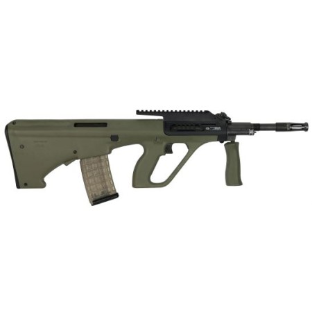 Steyr Arm AUG A3 M1 with High Rail .223 Rem/5.56 Semi-Automatic Rifle w/ High 16-Slot Rail, OD Green - AUGM1GRNH