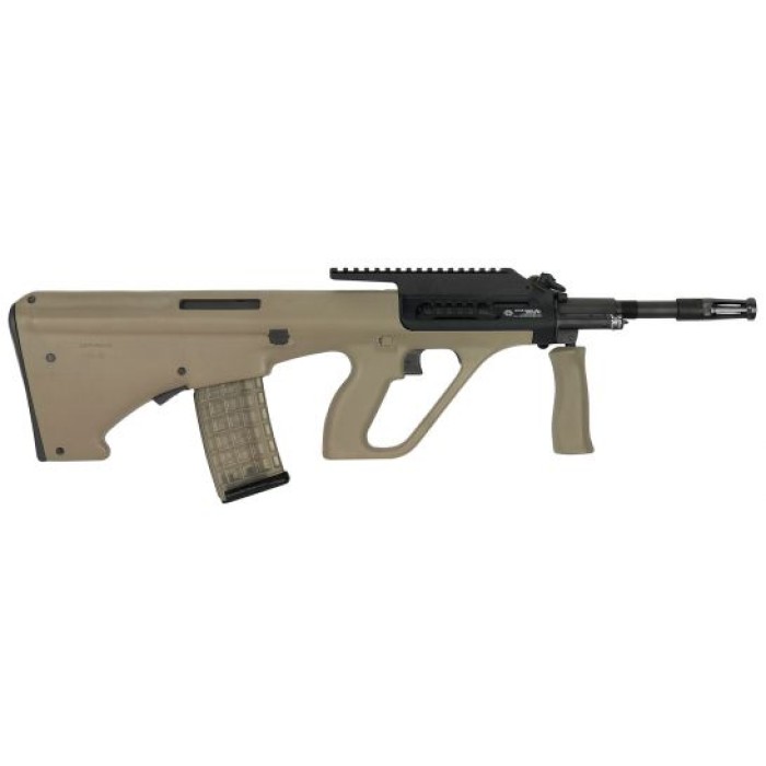 Steyr Arm AUG A3 M1 with High Rail .223 Rem/5.56 Semi-Automatic Rifle w/ High 16-Slot Rail, Mud - AUGM1MUDH