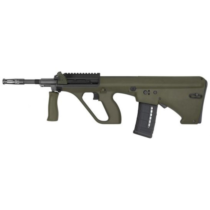 Steyr Arm AUG A3 M1 NATO with Short Rail .223 Rem/5.56 Semi-Automatic Rifle w/ Short 11-Slot Rail, OD Green - AUGM1GRNNATOS