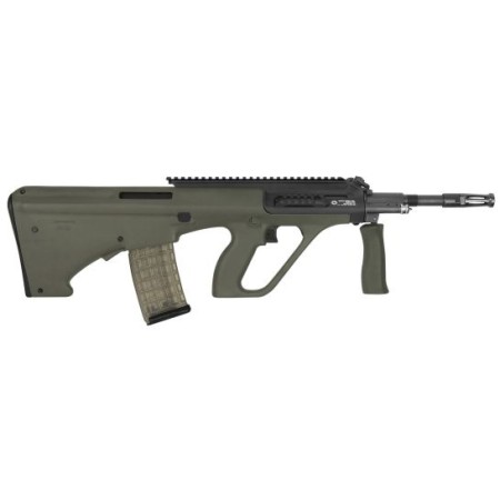 Steyr Arm AUG A3 M1 with Extended Rail .223 Rem/5.56 Semi-Automatic Rifle w/ Extended Rail, OD Green - AUGM1GRNH2