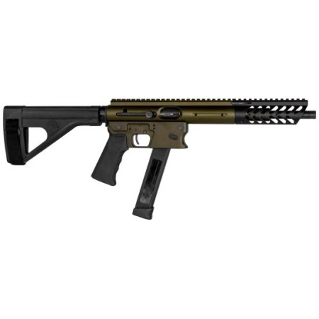 TNW Firearms Aero Survival 9mm Semi-Automatic AR Pistol, Olive Drab Green - ASRP-XPKG-0009-BKOD