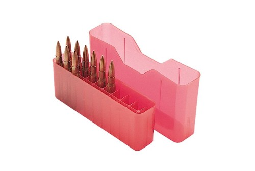 MTM 20 Round 30-06 30-30 270 Win 308 Clear Red Slip-Top Ammo Box (J-20-L-29)