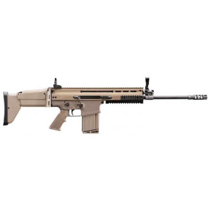 FN America FN SCAR 17S .308 Win/7.62 Semi-Automatic AR-10 Rifle, FDE - 98641-1