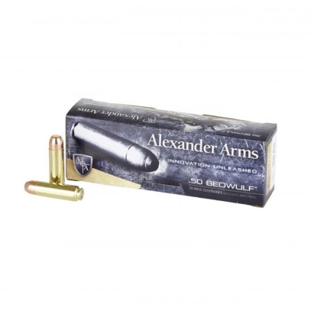 Alexander Arms 350 gr PRS .50 Beowulf Ammo, 20/box - A-B350RSBOX