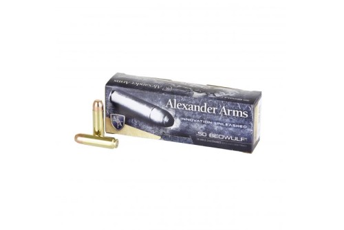 Alexander Arms 350 gr PRS .50 Beowulf Ammo, 20/box - A-B350RSBOX