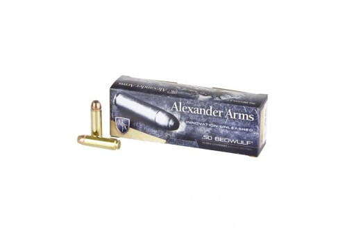 Alexander Arms Hornady XTP 350 gr HP .50 Beowulf Ammo, 20/box - A-B350XTPBOX