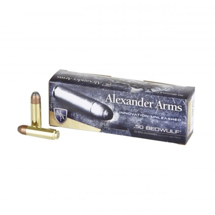 Alexander Arms 400 gr HFP .50 Beowulf Ammo, 20/box - A-B400FPBOX