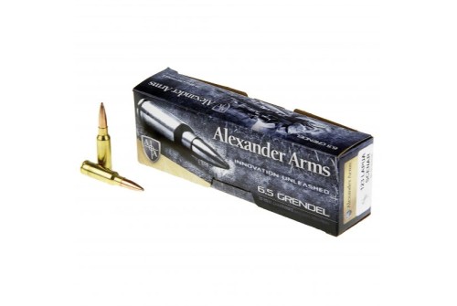 Alexander Arms 123 gr LSHP .6.5 Grendel Ammo, 20/box - AG123LSBOX