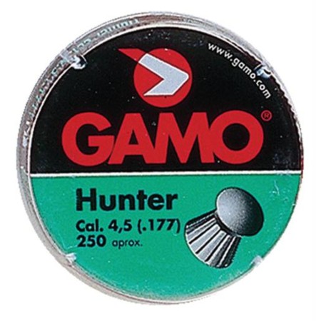 GAMO Hunter Pellets, 177PEL, Round Nose, 250 Pack (632082454)