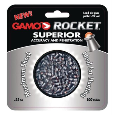 GAMO Rocket Pellets, 22PEL, Tin, 100 Pack (632127554)