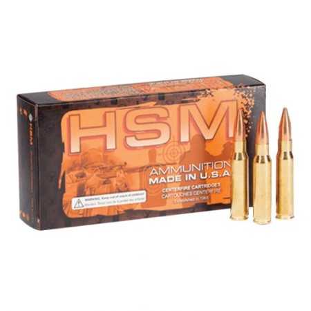 HSM Match 90 Grain .223 Rem Ammunition 50 Rounds