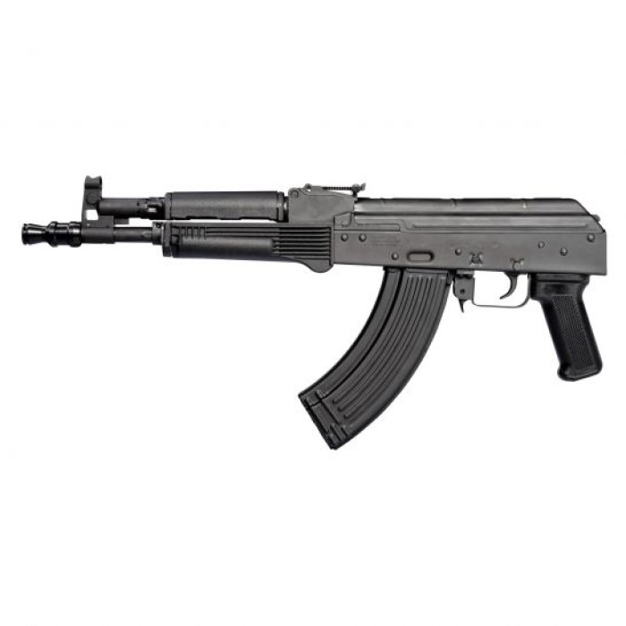 Pioneer Arms Hellpup Elite AKM-47 7.62x39mm Pistol w/ Optics Rail, Matte Black - AK0031ESBA3