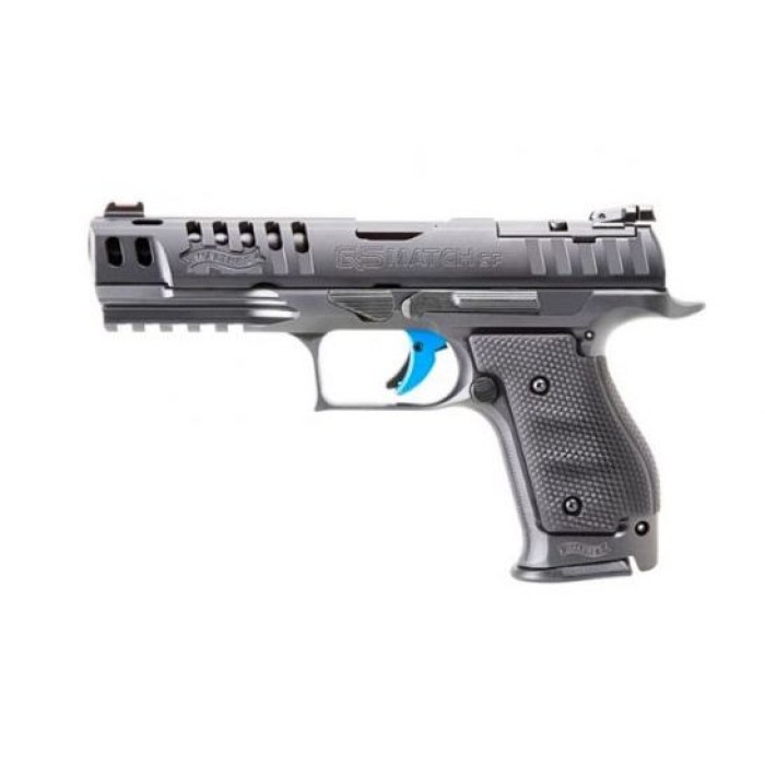 Walther Arms 2830001 PPQ M2 Q5 Match 9mm Luger Single/Double 5" 15+1 Black Wrap Around Ergonomic Grip Steel Matte Tenifer Coated Slide