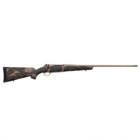 Weatherby Mark V Backcountry .6.5-300 Weatherby Mag Bolt Action LH Rifle, Green and Tan Sponge Pattern Accent - MBC01N653WL8B
