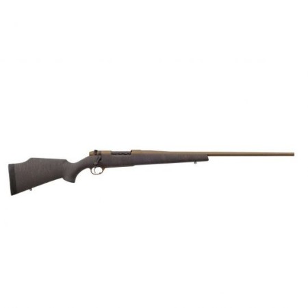 Weatherby Mark V Weathermark .257 Weatherby Mag Bolt Action Rifle, Matte Gel Coat and Burnt Bronze Spiderweb Accent - MWB01N257WR6T
