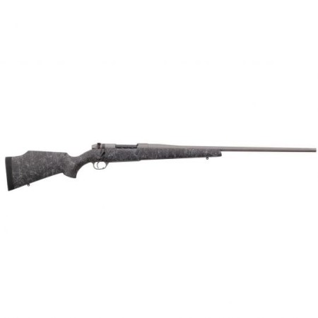 Weatherby Mark V Weathermark .6.5-300 Weatherby Mag Bolt Action Rifle, Matte Gel Coated Black, Spiderweb Accent - MWM01N653WR6T