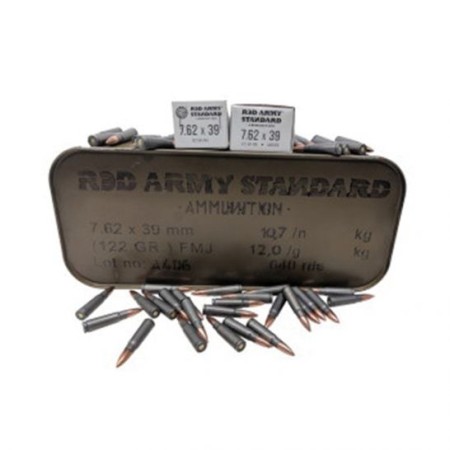 Red Army Standard 122 gr FMJ 7.62x39mm Ammo, 640rd Spam Can - AM3266