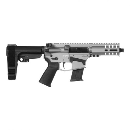 CMMG Banshee 300 MK57 5.7x28mm AR Pistol, Cerakote Titanium - 57A1843-TI